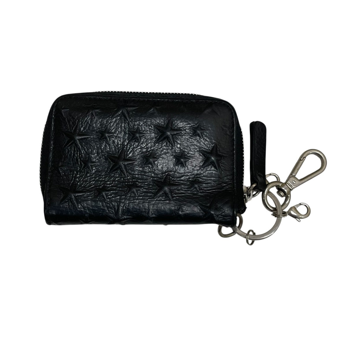 【未使用品】JIMMY CHOO スタッズ キーケース オールブラック JIMMY CHOO(ジミーチュウ) カードケース キーリング キーケース
