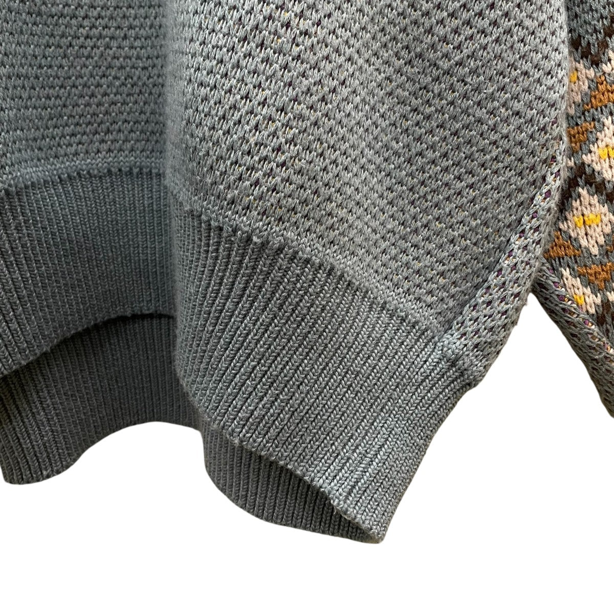 Kolor ジャガード柄 zip knit 23aw SALE】kolor(カラー) ジャガード柄