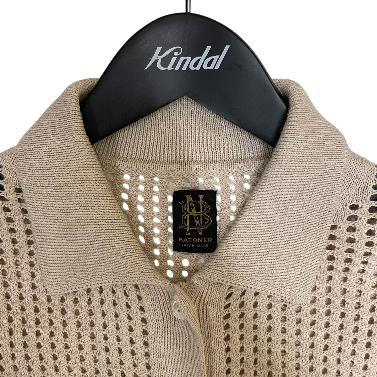 BATONER ショートスリーブ サマーニット ポロシャツ BATONER バトナー サマーニット ショートスリーブ ポロシャツ 24SS