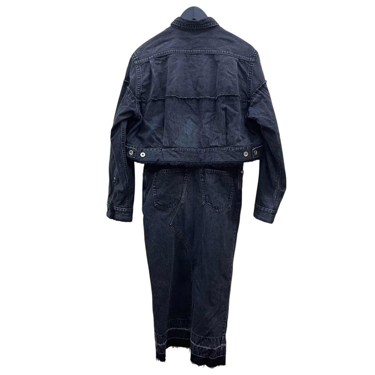sacai(サカイ) ジップアップボアデニム ドレスワンピース20