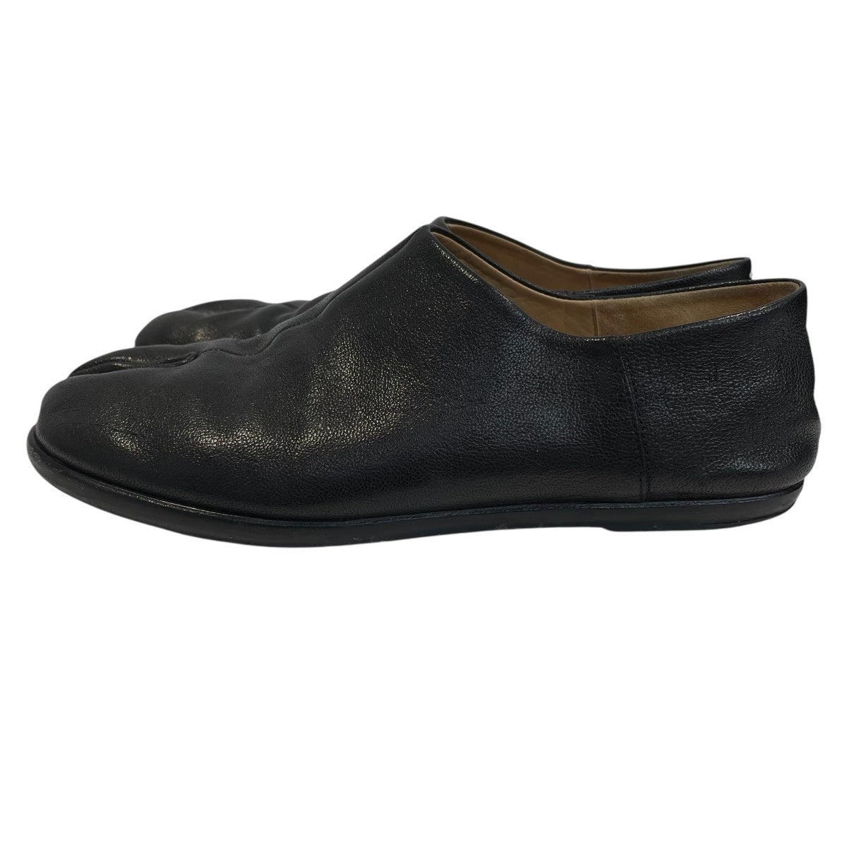 関税送料込み - MAISON MARGIELA TABI タビシューズスリッポン 国内即発】MAISON MARGIELA Tabi レザー スリッポン (Maison