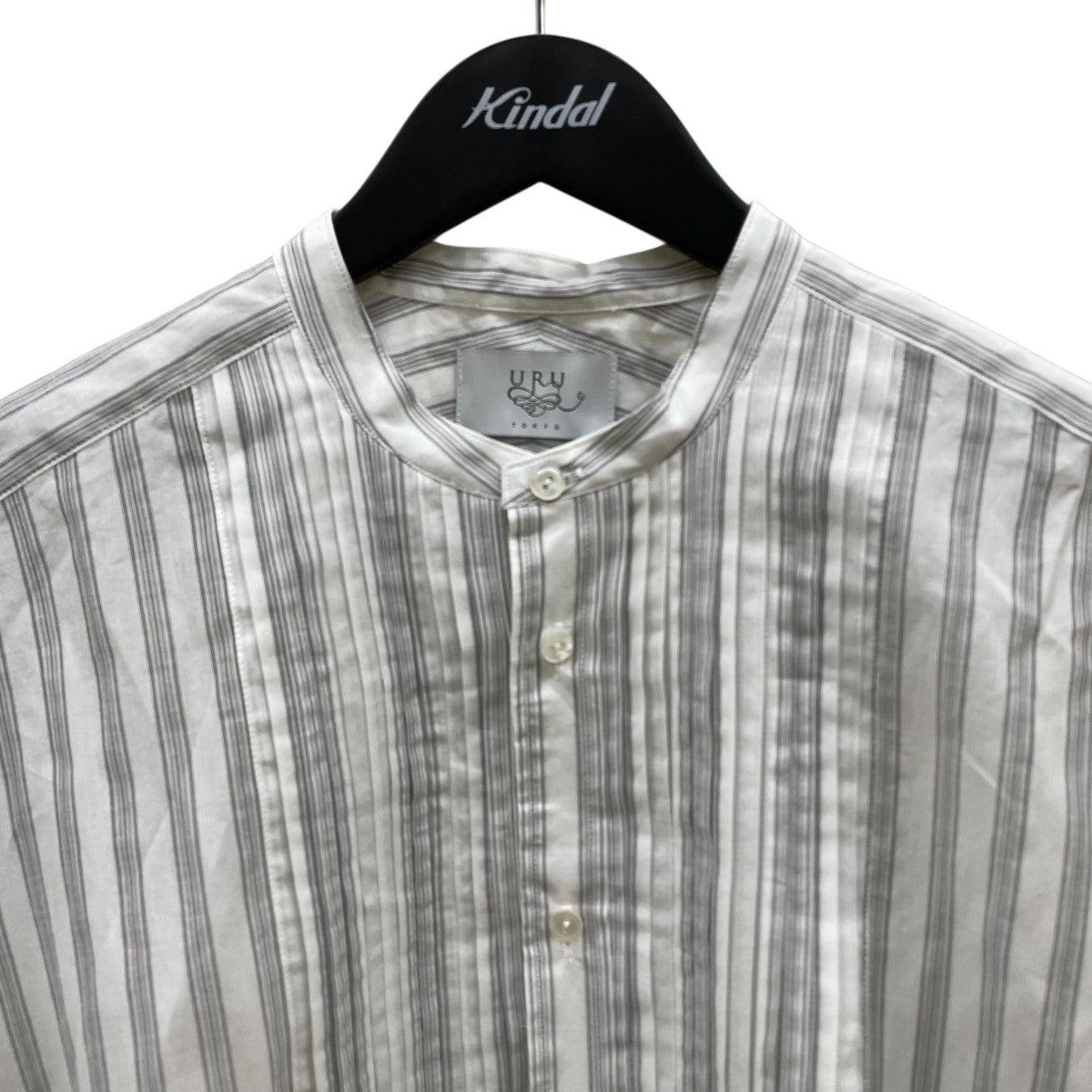 URU(ウル) Band collar L S shirtsバンドカラーシャツ25SCSS02