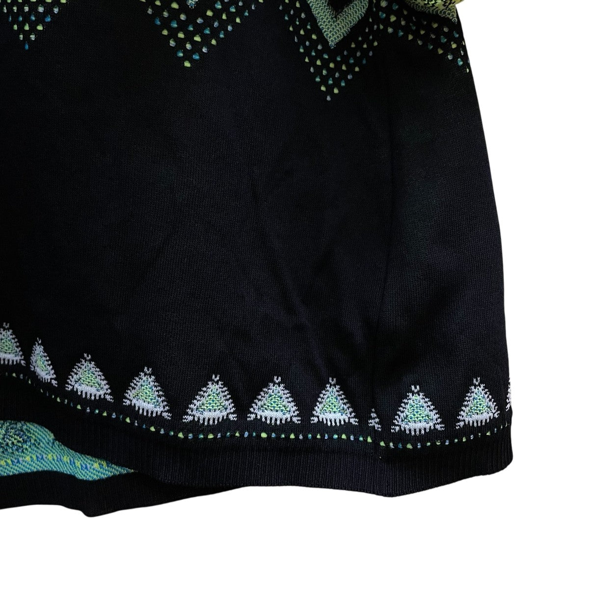 mame kurogouchi Fair Isle Knitted DressニットドレスMM22FW-KN027 古着・中古-4枚目のアイテム画像