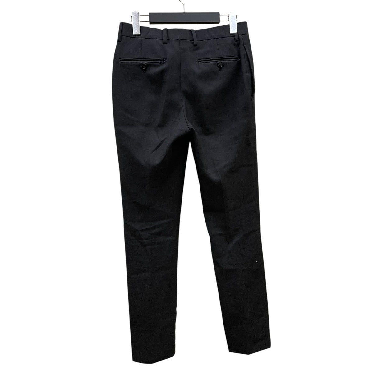 SAINT LAURENT ブラック サルエルパンツ Saint Laurent《フレアタキシードパンツ》ブラック サテン 直営