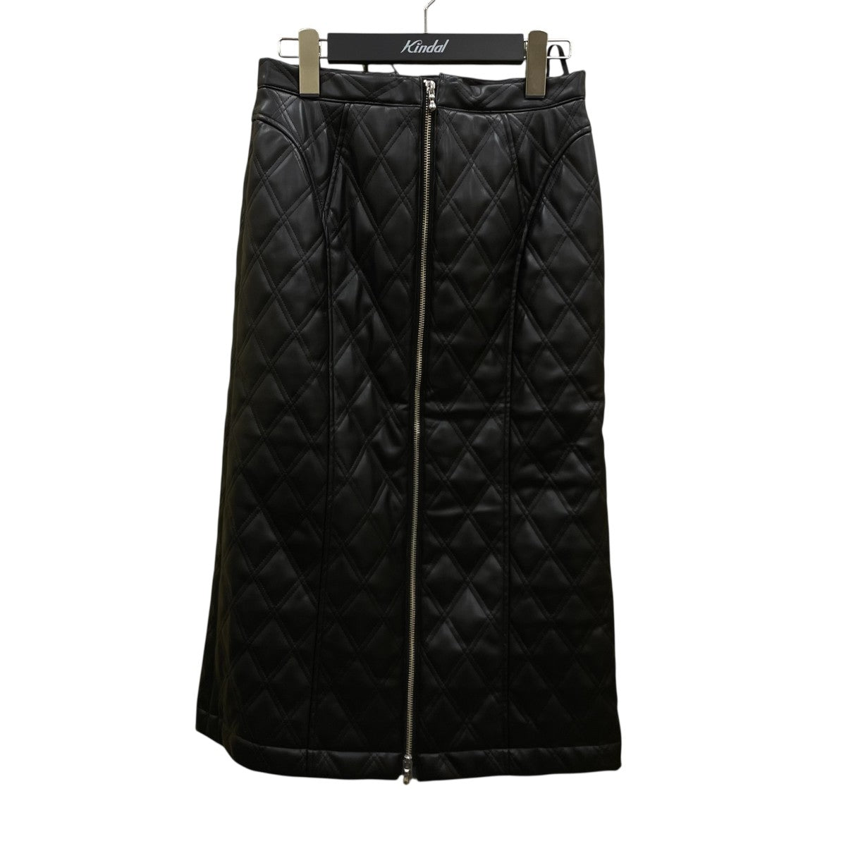FETICO FAUX-LEATHER QUILTED SKIRTロングスカートFTC244 0502 古着・中古-1枚目のアイテム画像