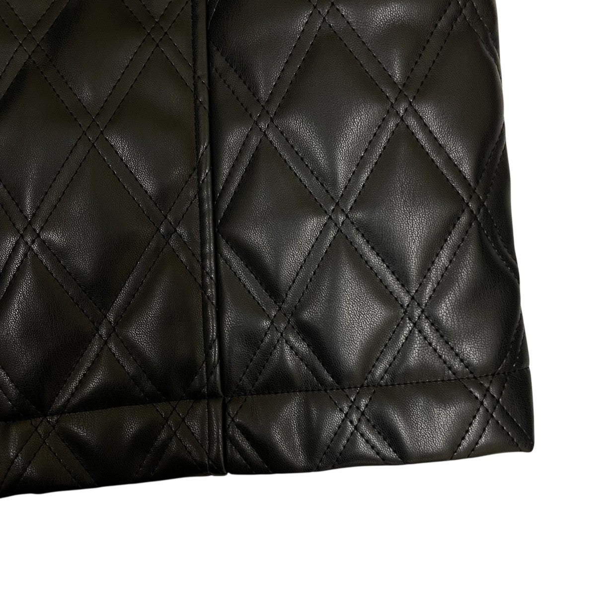 FETICO FAUX-LEATHER QUILTED SKIRTロングスカートFTC244 0502 古着・中古-4枚目のアイテム画像