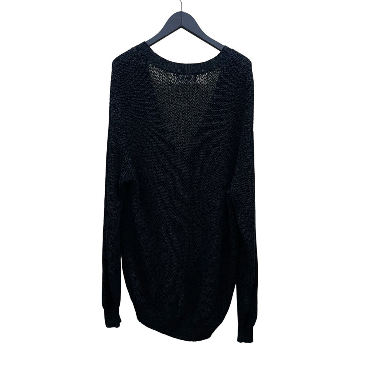 cotton paper chunky v-neck sweaterVネックセーター25080684000410