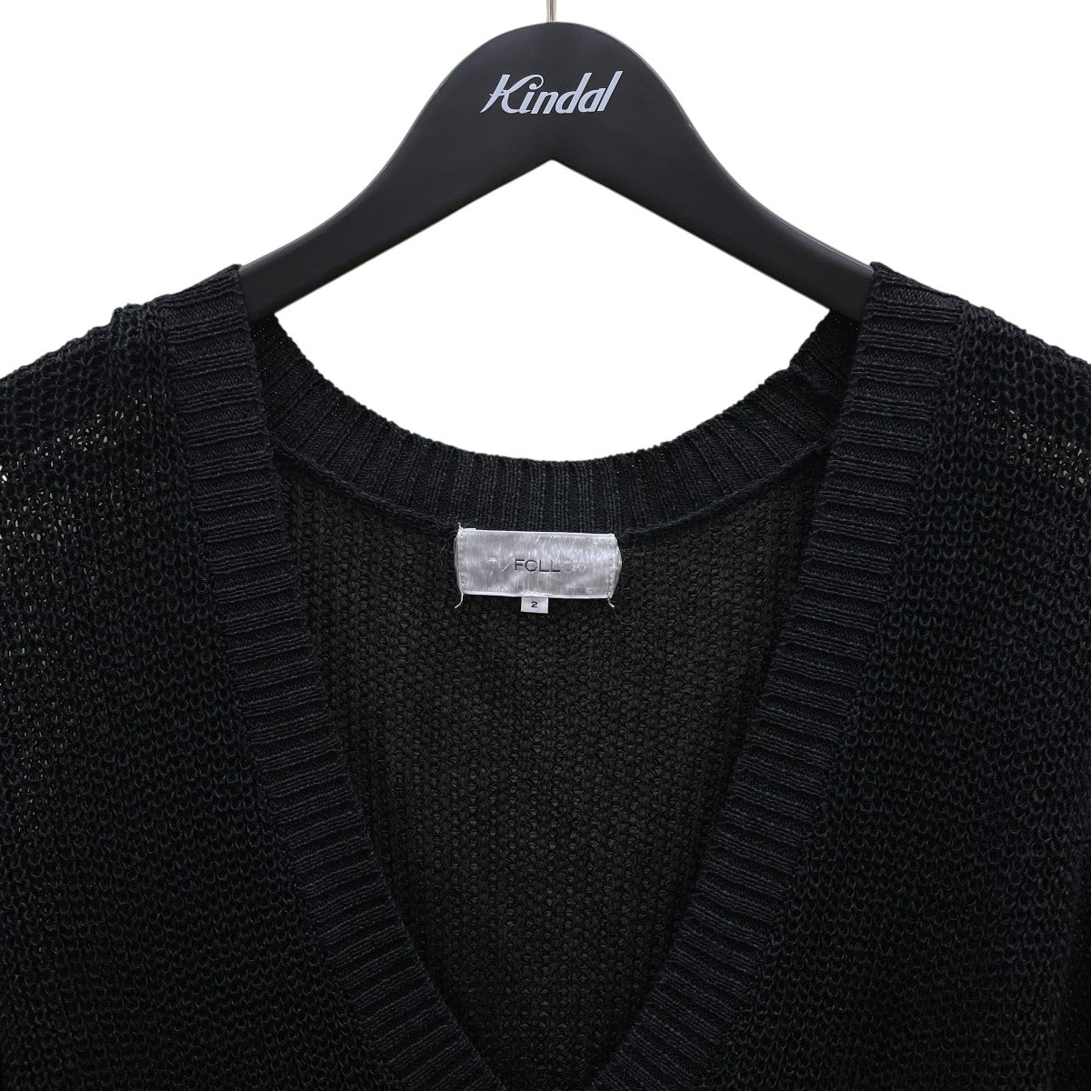 cotton paper chunky v-neck sweaterVネックセーター25080684000410
