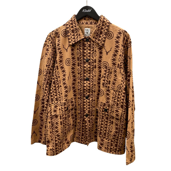 south2 west8(サウス2ウエスト8) Hunting Shirt総柄長袖シャツOT579