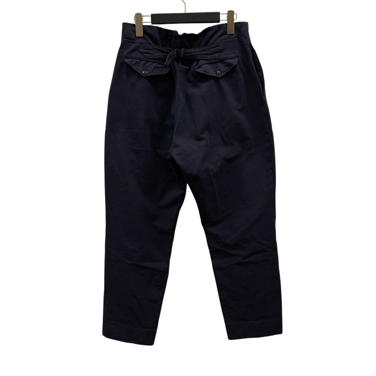 COMOLI 製品染 バックストラップパンツ 2 ネイビー 07130852_60ecd5af5fc6e.jpg