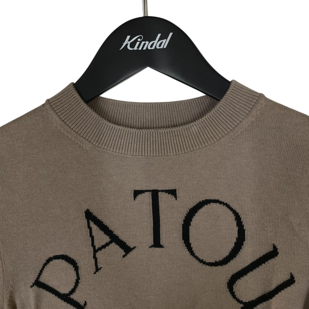 Patou(パトゥ) ロゴ半袖ニット23S-KN068-8045 23S-KN068-8045 ベージュ