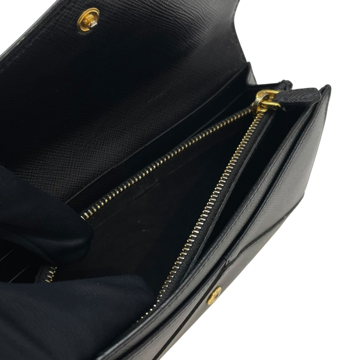 N*A様 PRADA サファイアーノメタル PRADA(プラダ) SAFFIANO METAL NEROサファイアーノ長財布 35N