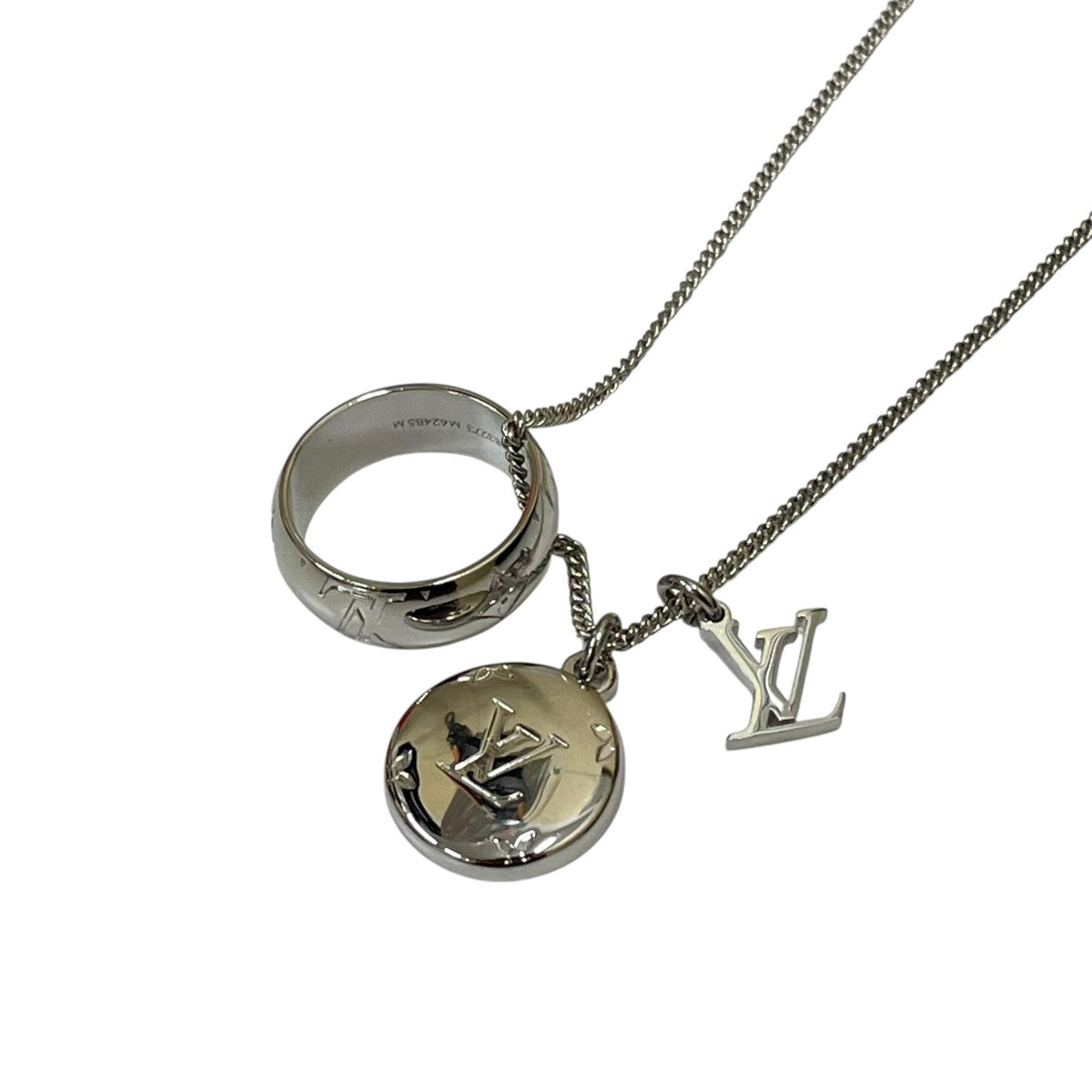 極美品✨ ルイヴィトン コリエ・プラーク モノグラム ネックレス M62485 極美品✨ ルイヴィトン コリエ・プラーク モノグラム ネックレス