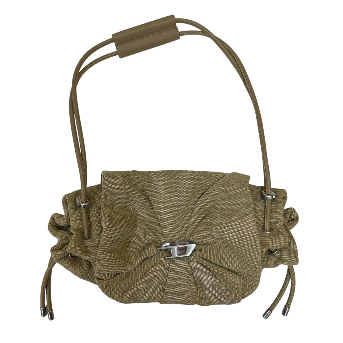 【激レア】DIESEL　ディーゼル　バッグ　グレー【VINTAGE】 ディーゼル かっこいい ロゴ デニム バッグ グレー レディース