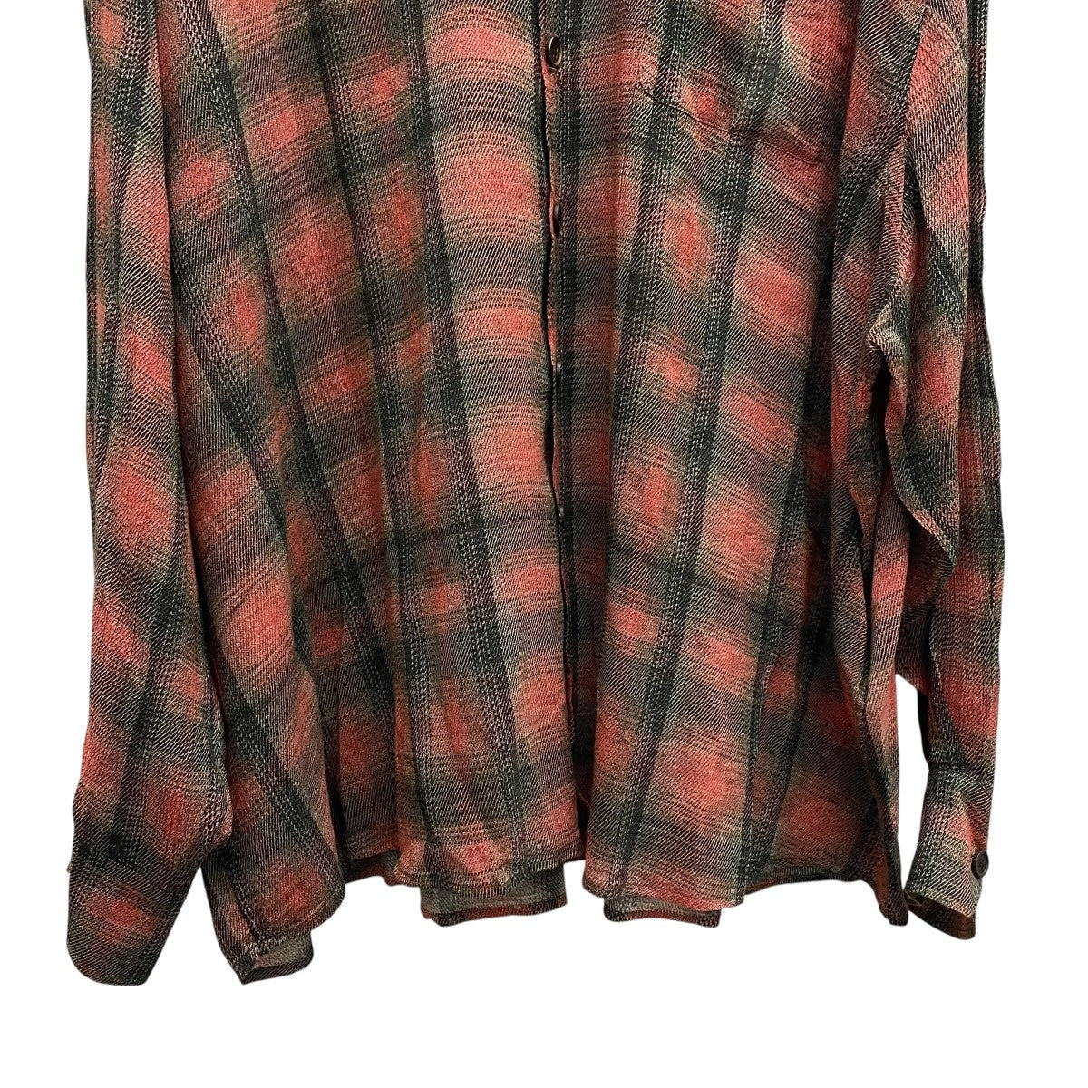 Our Legacy BORROWED SHIRT Big Print長袖シャツ Our Legacy - Borrowed Shirt Big Lumbercheck Print