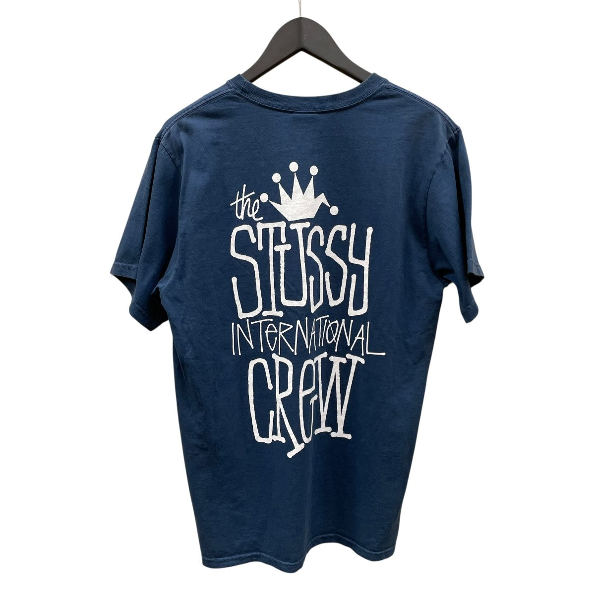 stussy(ステューシー) ロゴ刺繍半袖Tシャツ ネイビー サイズ S