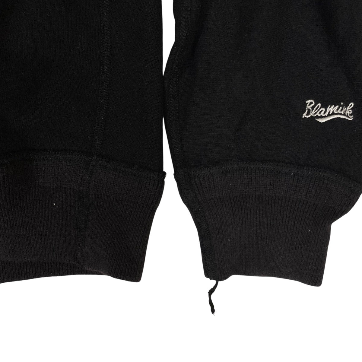 BLAMINK ブラック スウェット トレーナー サイズ1 Goodwear (グッドウェア) USAコットン 無地 クルーネック