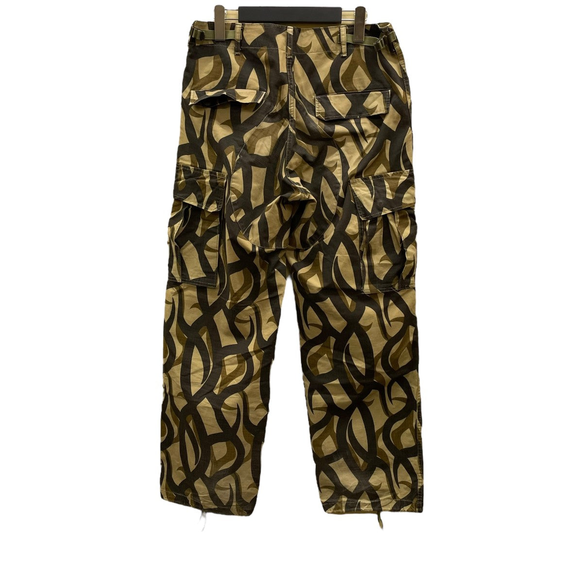 の*ぶ様 ASAT トライバルカモ　カーゴパンツ　ミントコンディション ミントコンディション】ヴィンテージASATトライバルカモリップストップ