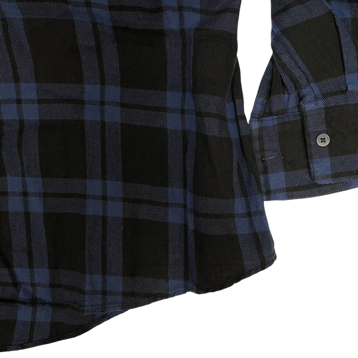 MARKAWARE カジュアルシャツ 1(S位) 茶x紺(チェック) MARKAWARE