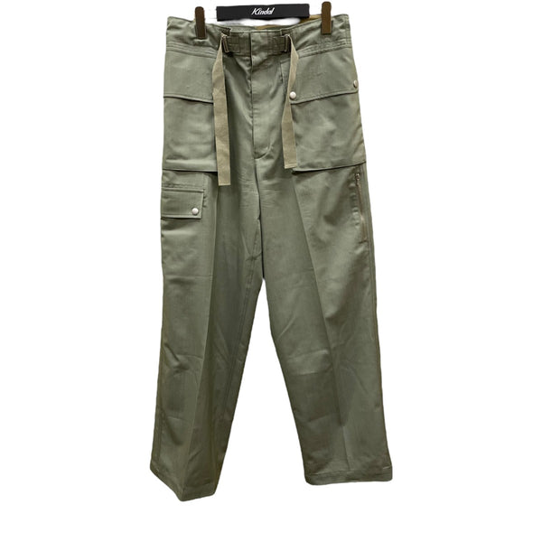 AURALEE ヘリンボーンカーゴパンツ AURALEE(オーラリー) WOOL HERRINGBONE CARGOカーゴパンツA25SP02CH