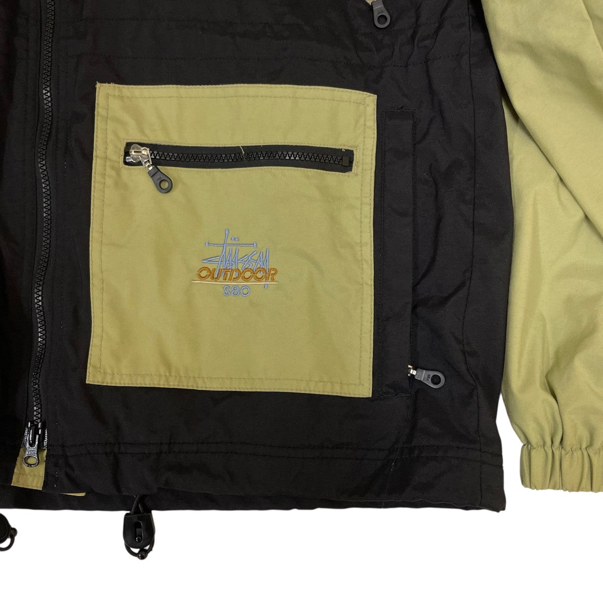 Old stussy マウンテンパーカー 超希少❗️】テック90s old stussy マウンテンパーカー 黒 L