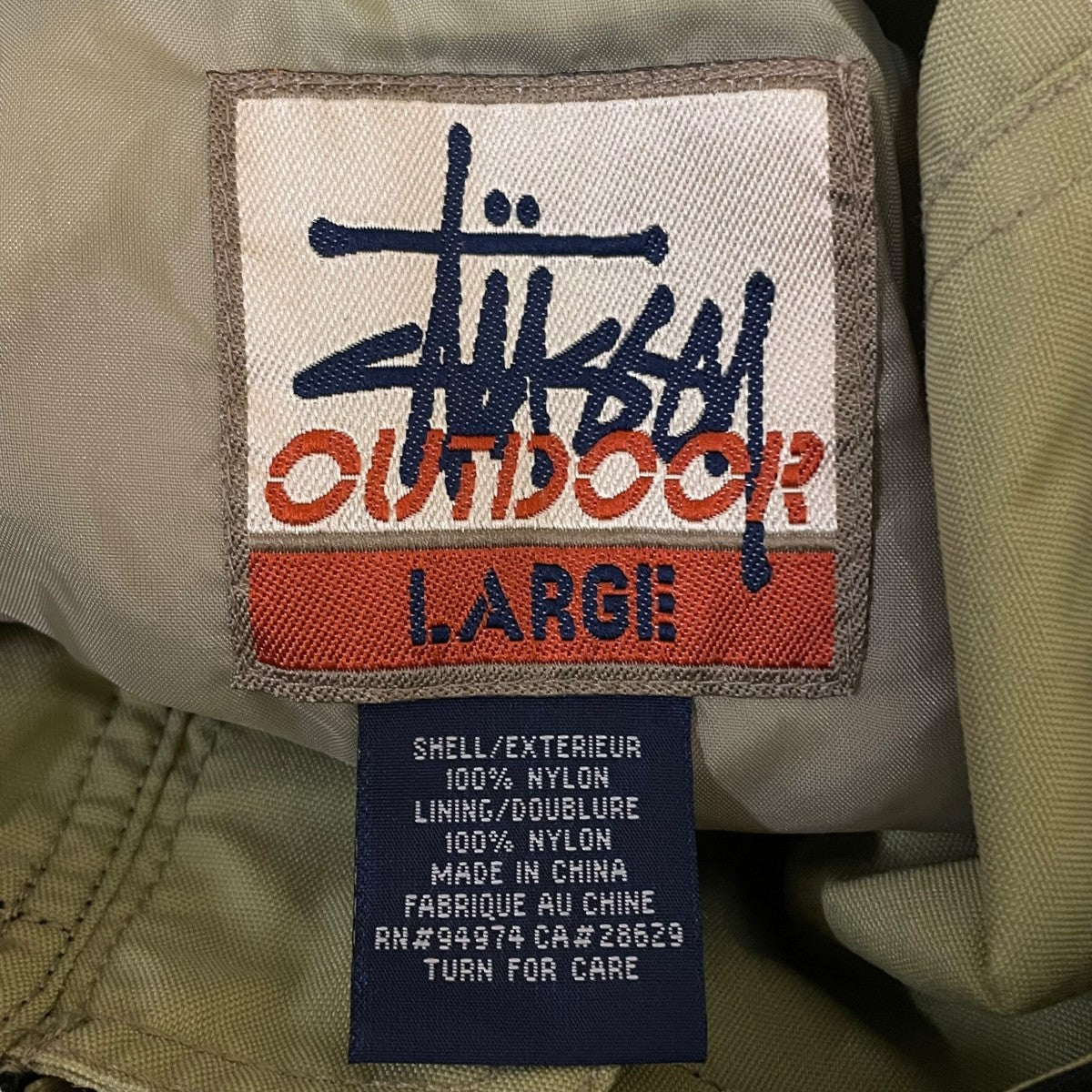 stussy(ステューシー) OLD STUSSYマウンテンパーカー 黄緑