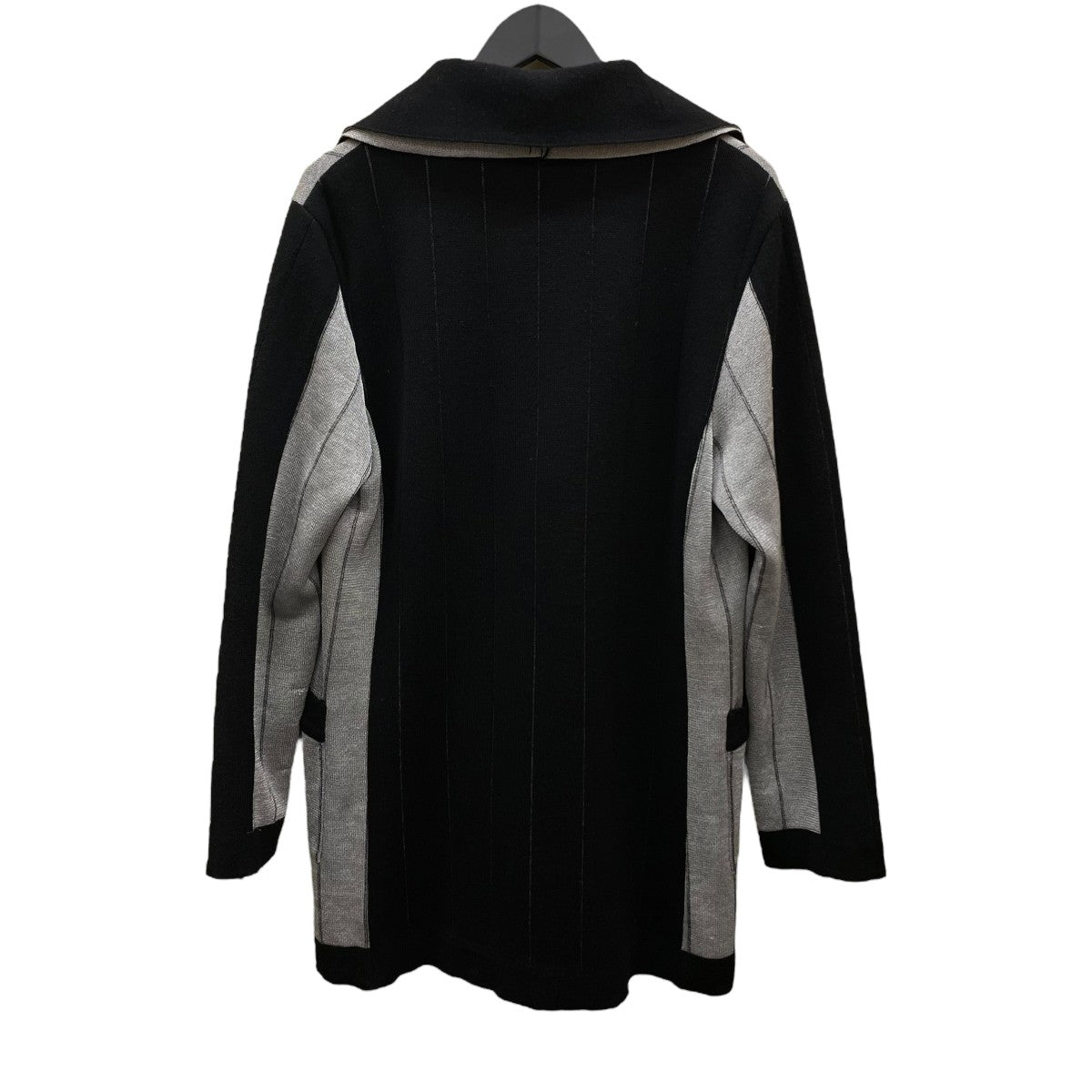 Issey Miyake コート イッセイミヤケISSEY MIYAKE カシミヤ混ウール折り返しデザイン