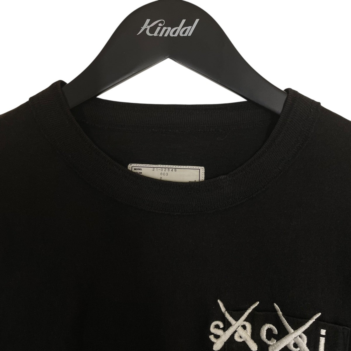 sacai KAWS Embroidery Long Sleeveサイズ2 sacai(サカイ) 21AWKAWS Embroidery Long SleeveロングスリーブT