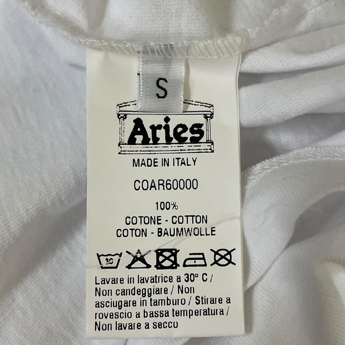 ARIES Temple SS Teeロゴプリント半袖Tシャツ 古着・中古-5枚目のアイテム画像