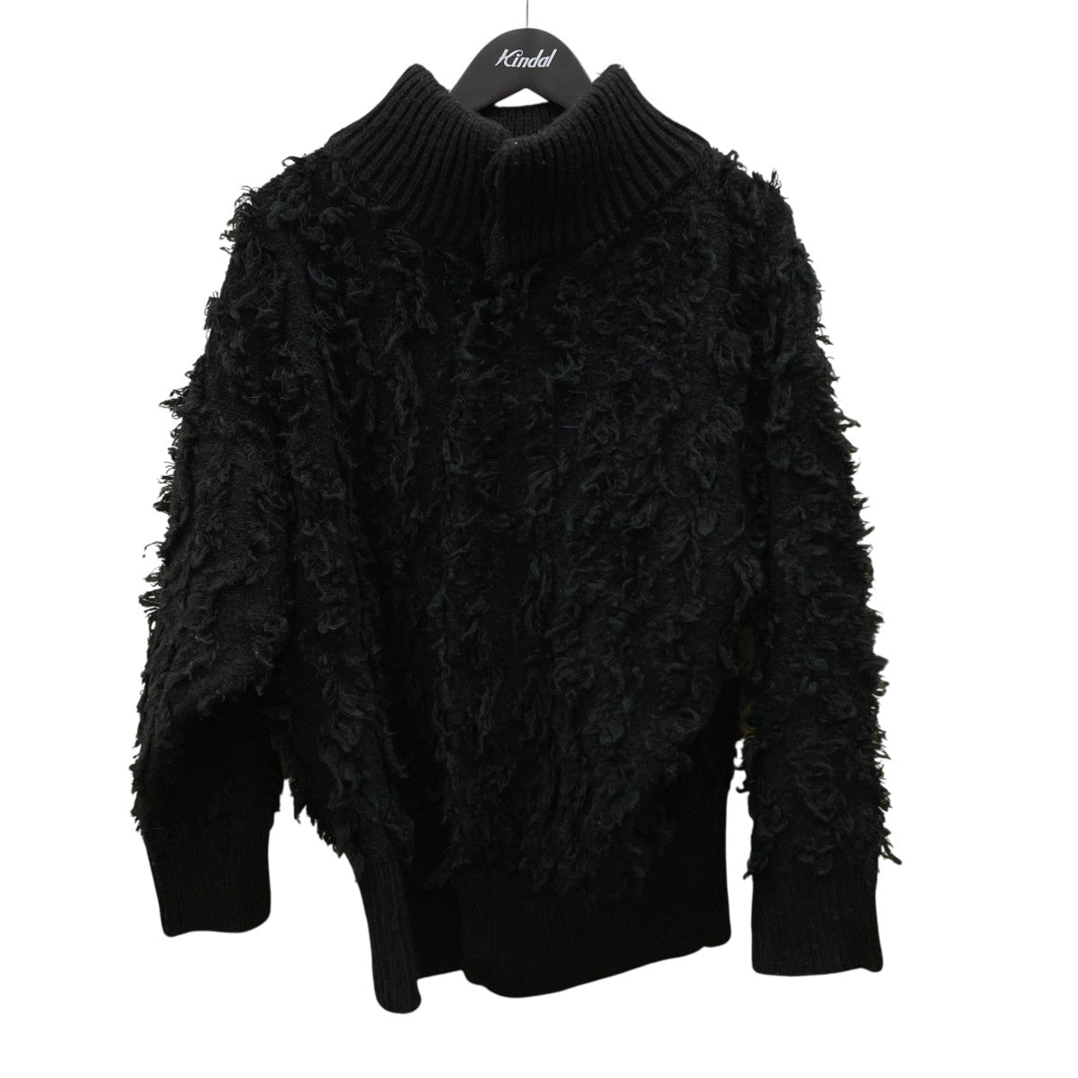 21AW2way fluffy fringe knit2WAY ニットカーディガン01120140990