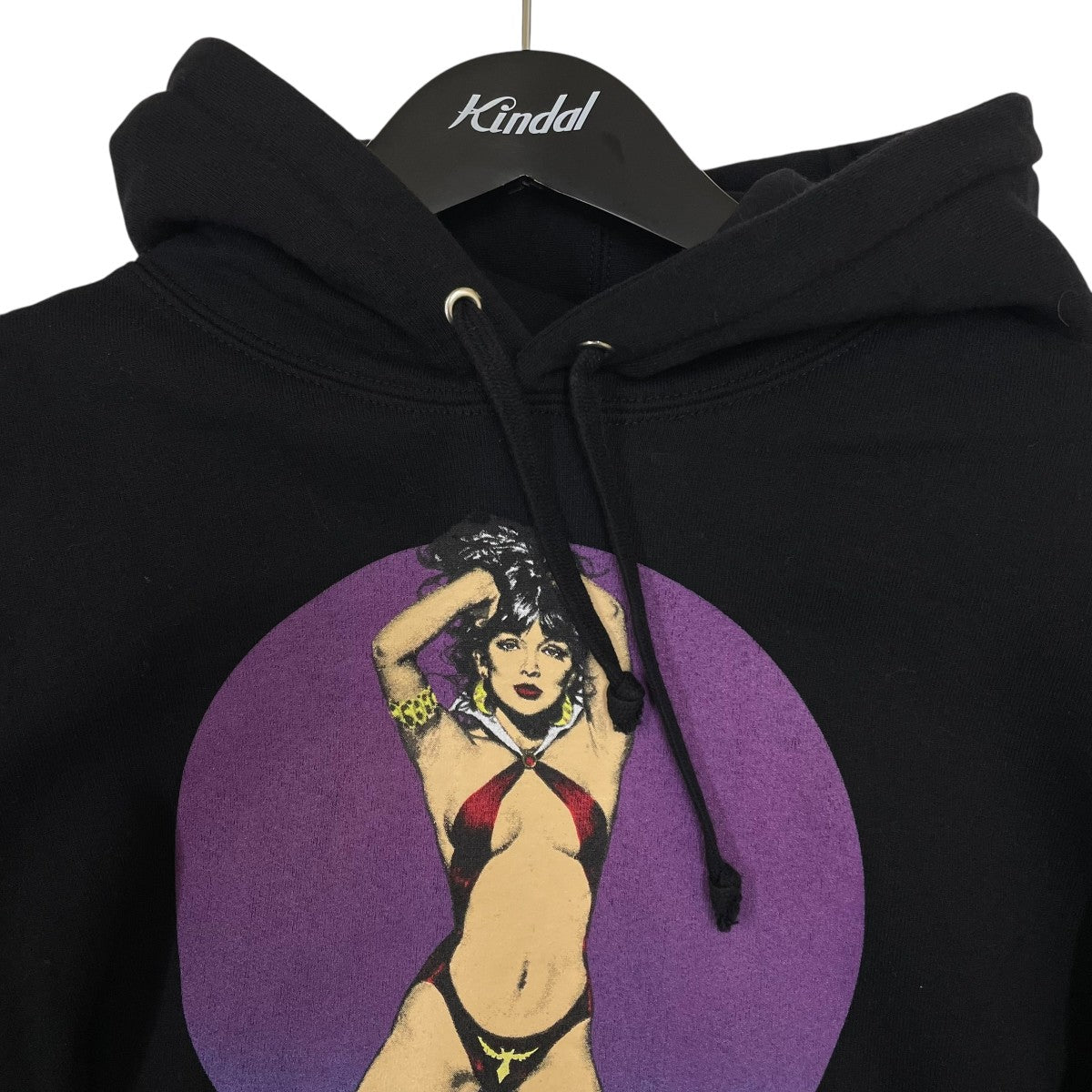 17SSVAMPIRELLA HOODED SWEATSHIRTプリントプルオーバーフーディ