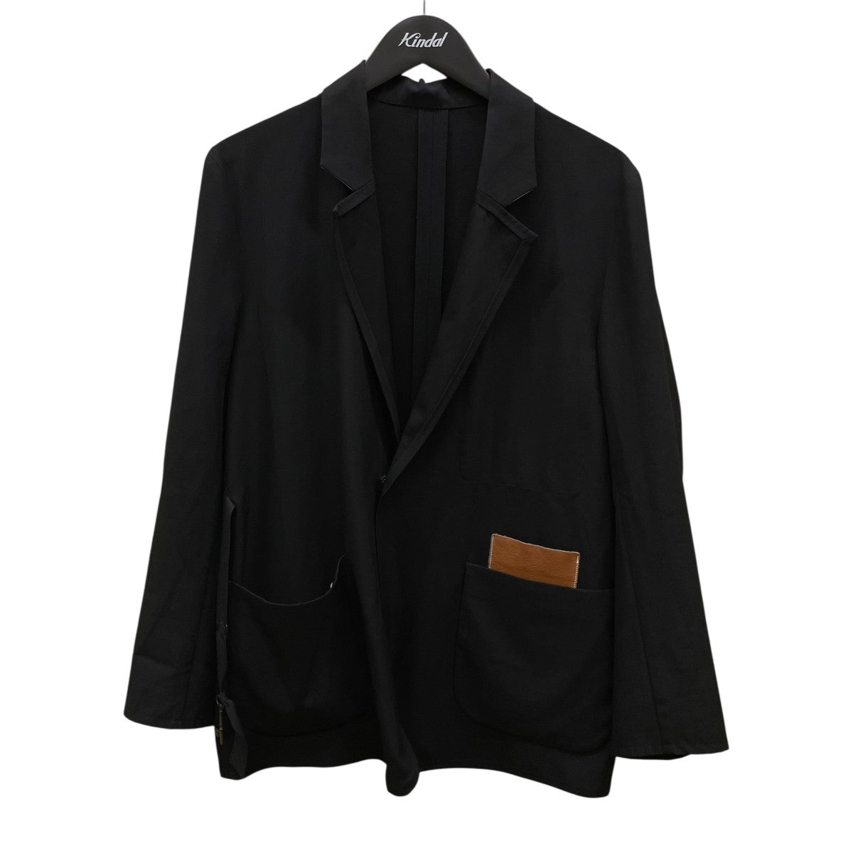 ジャケット・アウター SUNSEA BLACK DOUBLE-BREASTED COAT Alpine Swiss Jake Mens Wool Pea Coat Double Breasted Jacket