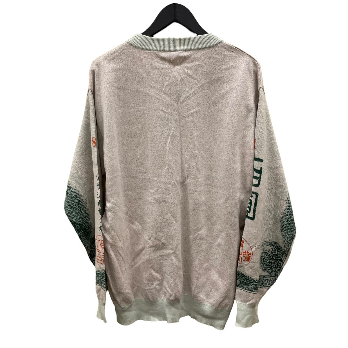 100YEN KNIT総柄薄手ニットS23AW17KNT