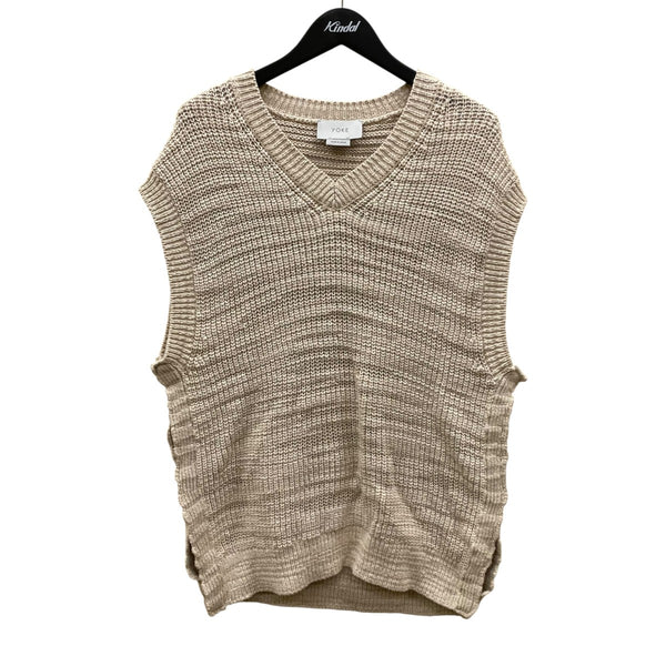 YOKE(ヨーク) 20SS5G OVERSIZED V-NECK KNIT VESTニットベスト