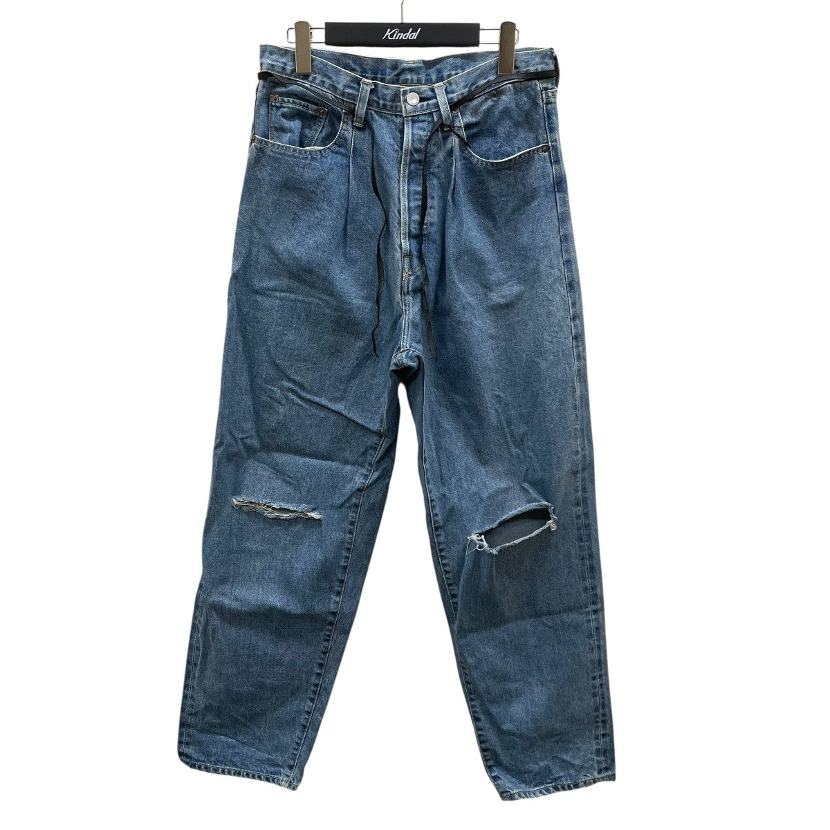 23SSVINTAGE REPRODUCTION DAMAGE DENIM JEANSダメージ加工デニムパンツST515