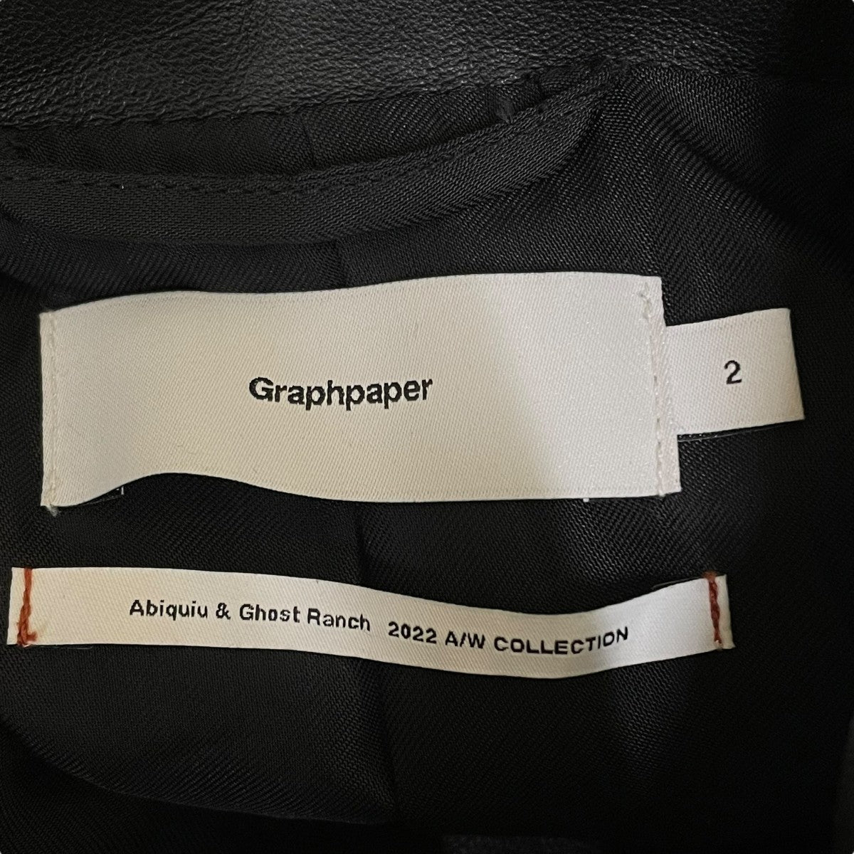 Graphpaper(グラフペーパー) Sheep Leather Riders Jacketレザー