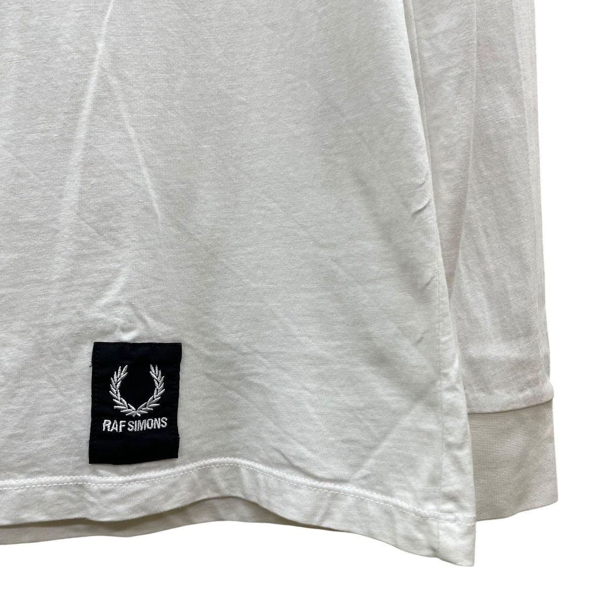 RAF SIMONS×FRED PERRY ロングスリーブTシャツ ホワイト サイズ 36