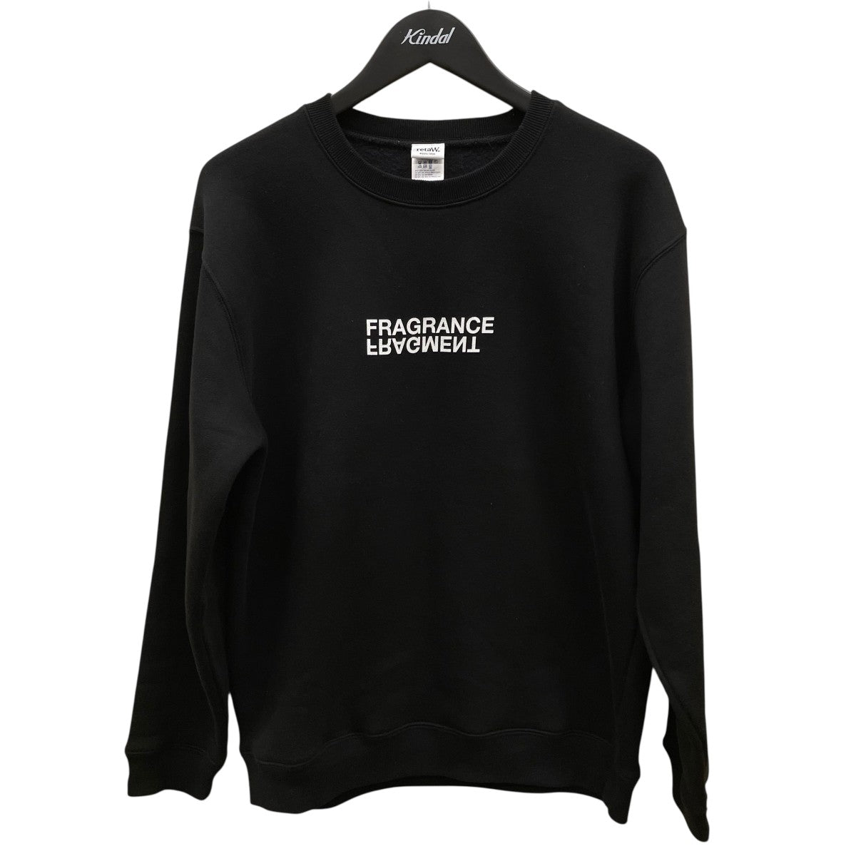 fragment×retaw スウェット　クールネック FRAGMENT DESIGN×retaW クルーネックスウェット ブラック サイズ L