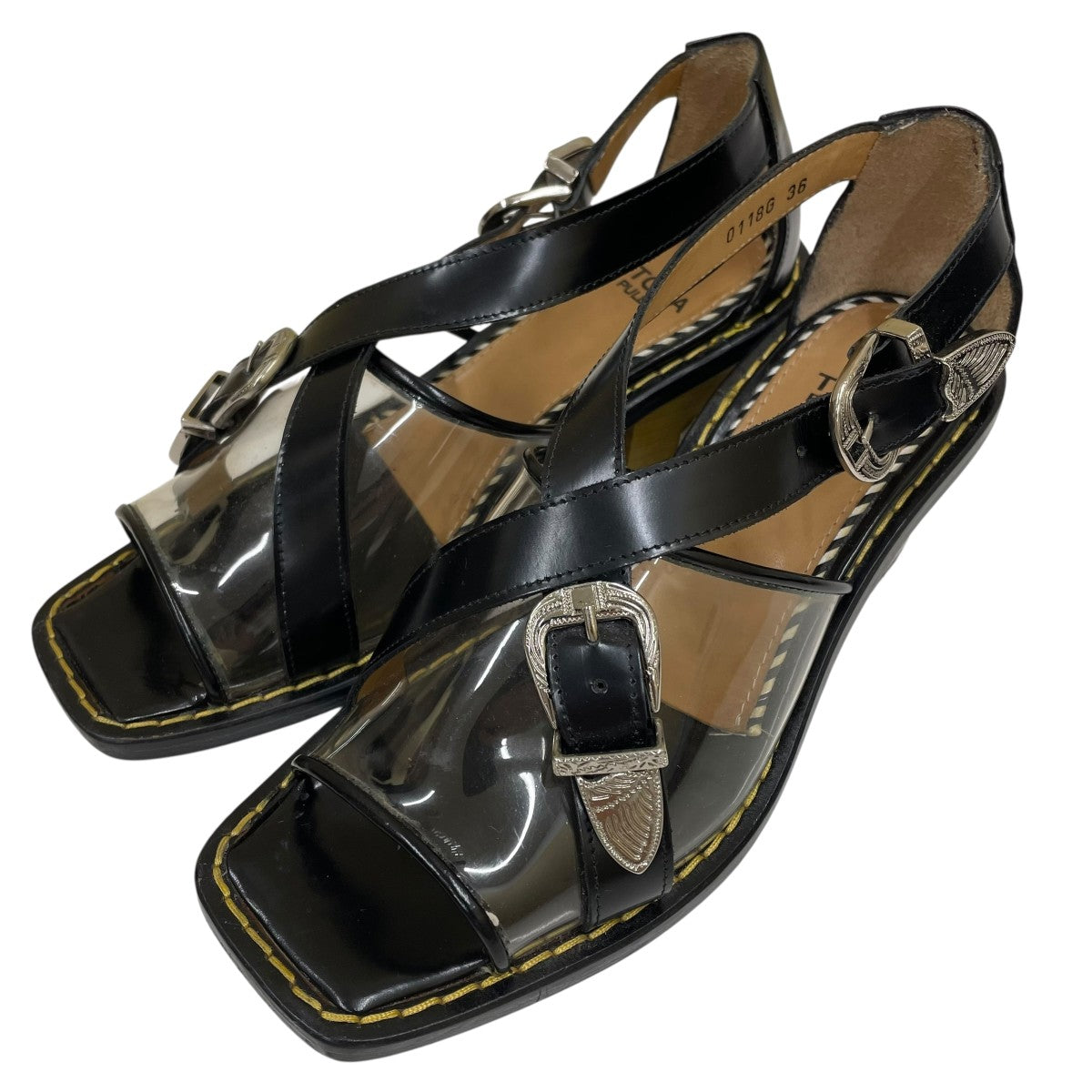 TOGA PULLA バックルレザーサンダル