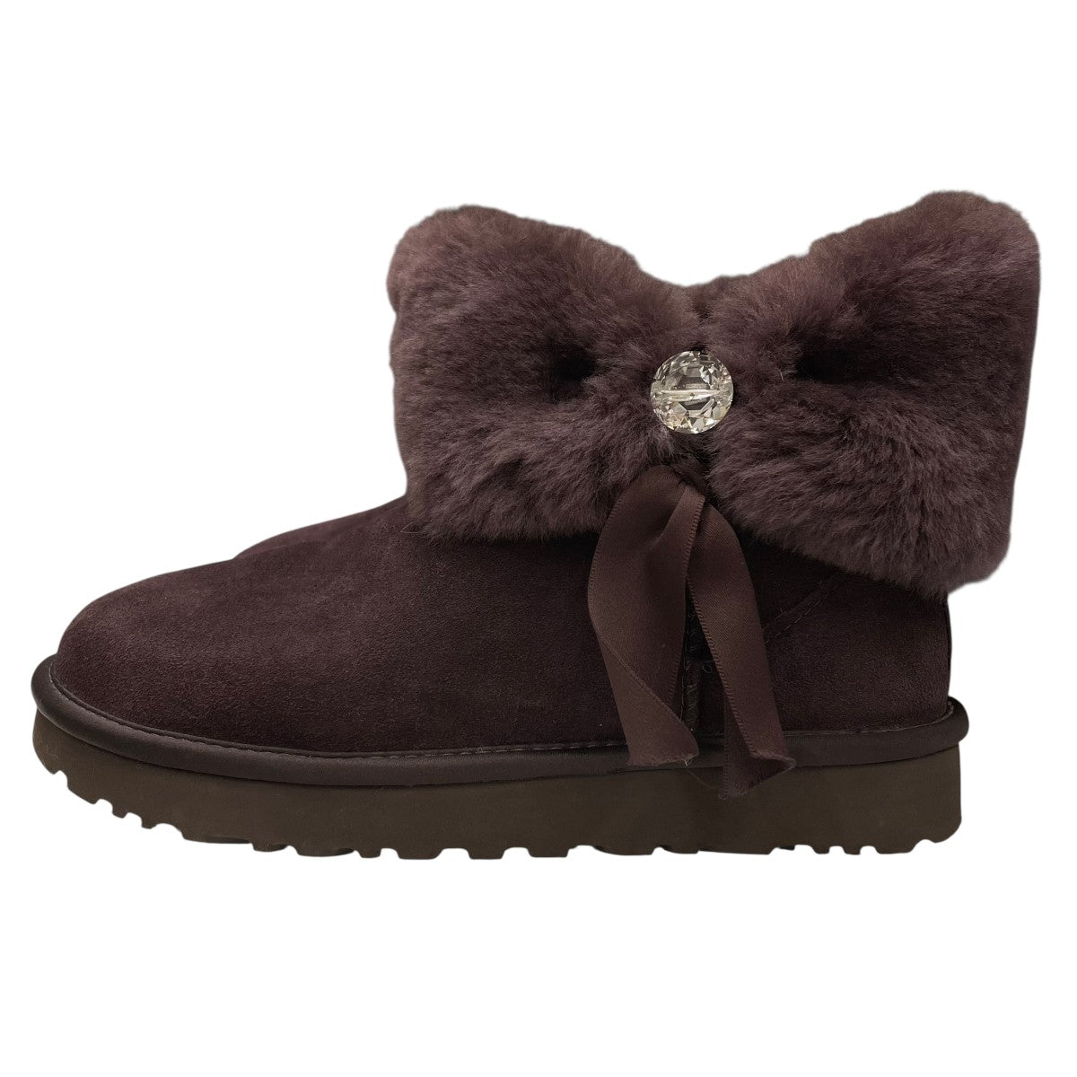 UGGブーツ21cm UGG(アグ) CINCHED FUR MINIショートブーツ1106909 1106909
