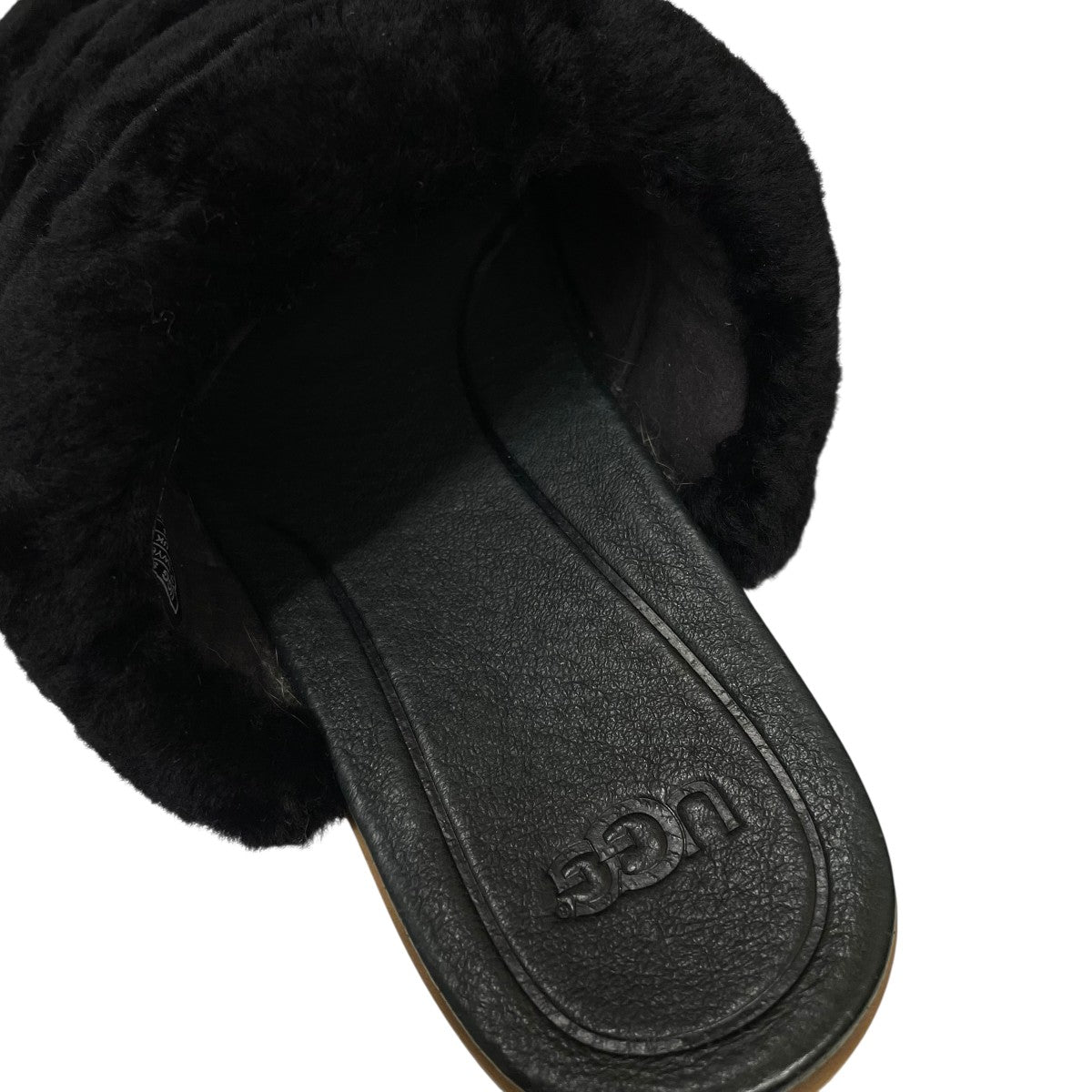 【未使用レベル】UGG 厚底　ムートンサンダル　ファーサンダル　26cm 楽天市場】ugg ファーサンダル（ブランドアグ）（サンダル