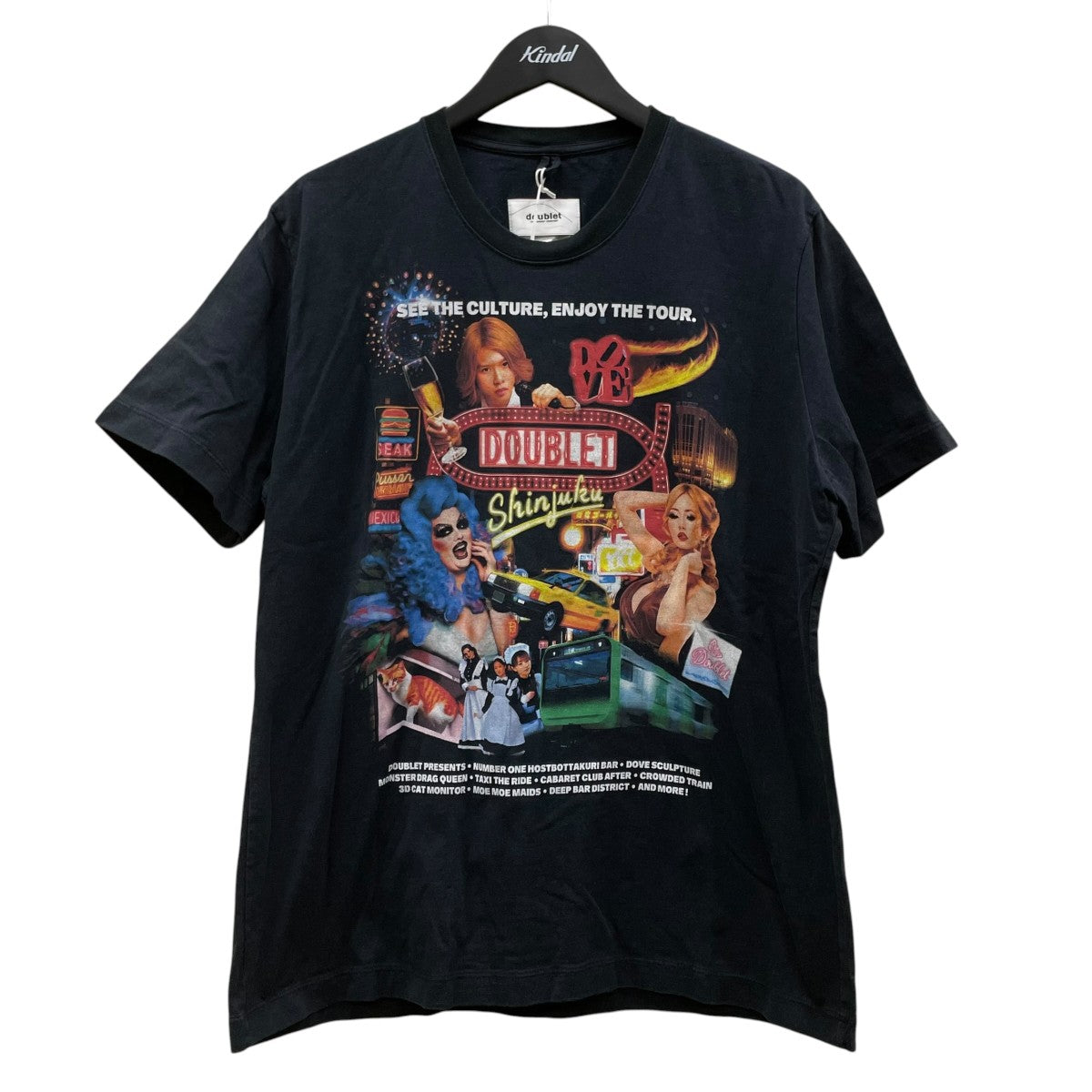 doublet 24SSSHINJUKU-THEME PARKプリント 半袖Tシャツ コットンTシャツ24SS75IT07 古着・中古-1枚目のアイテム画像