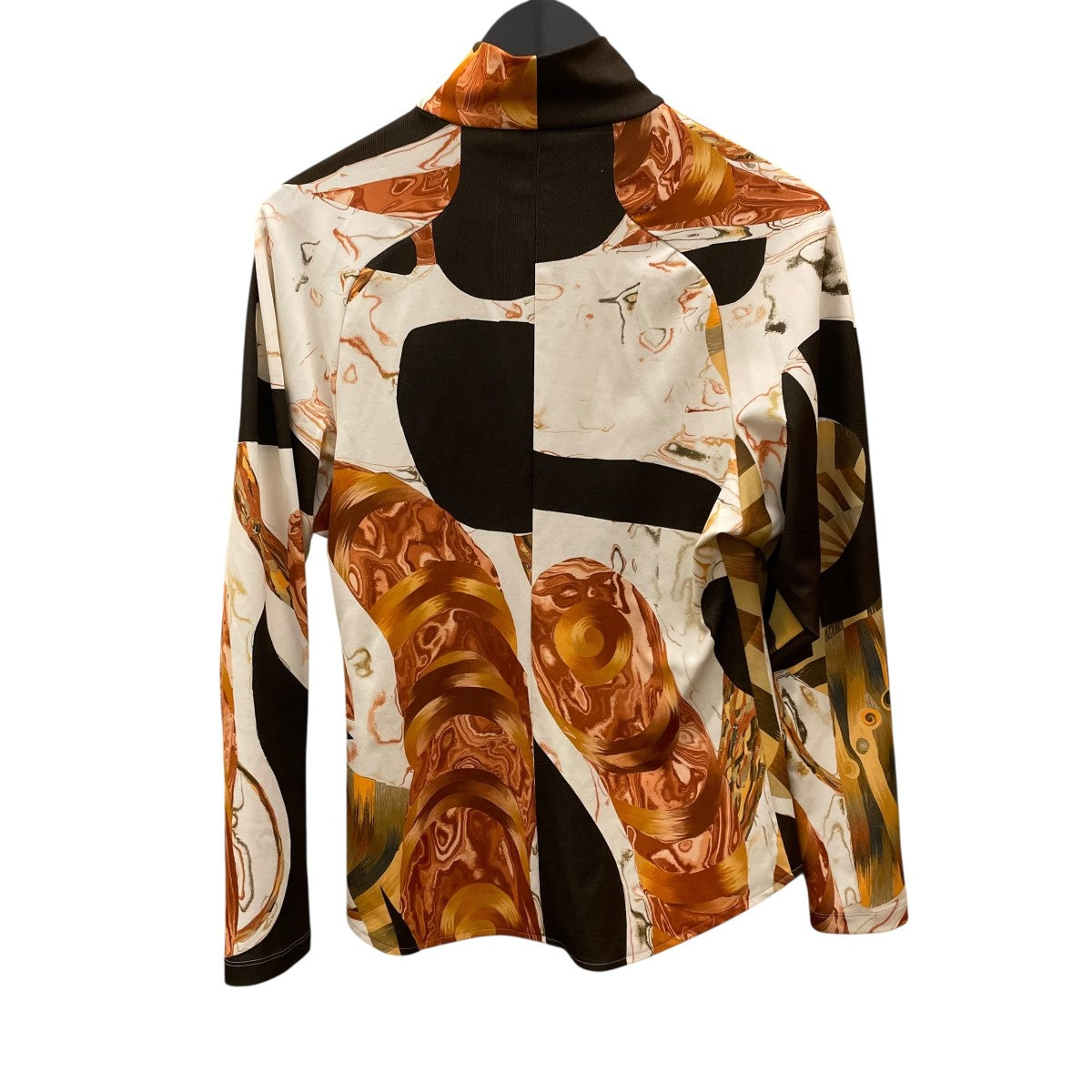 mame kurogouchi(マメクロゴウチ) MARBLE PRINT HIGH NECK