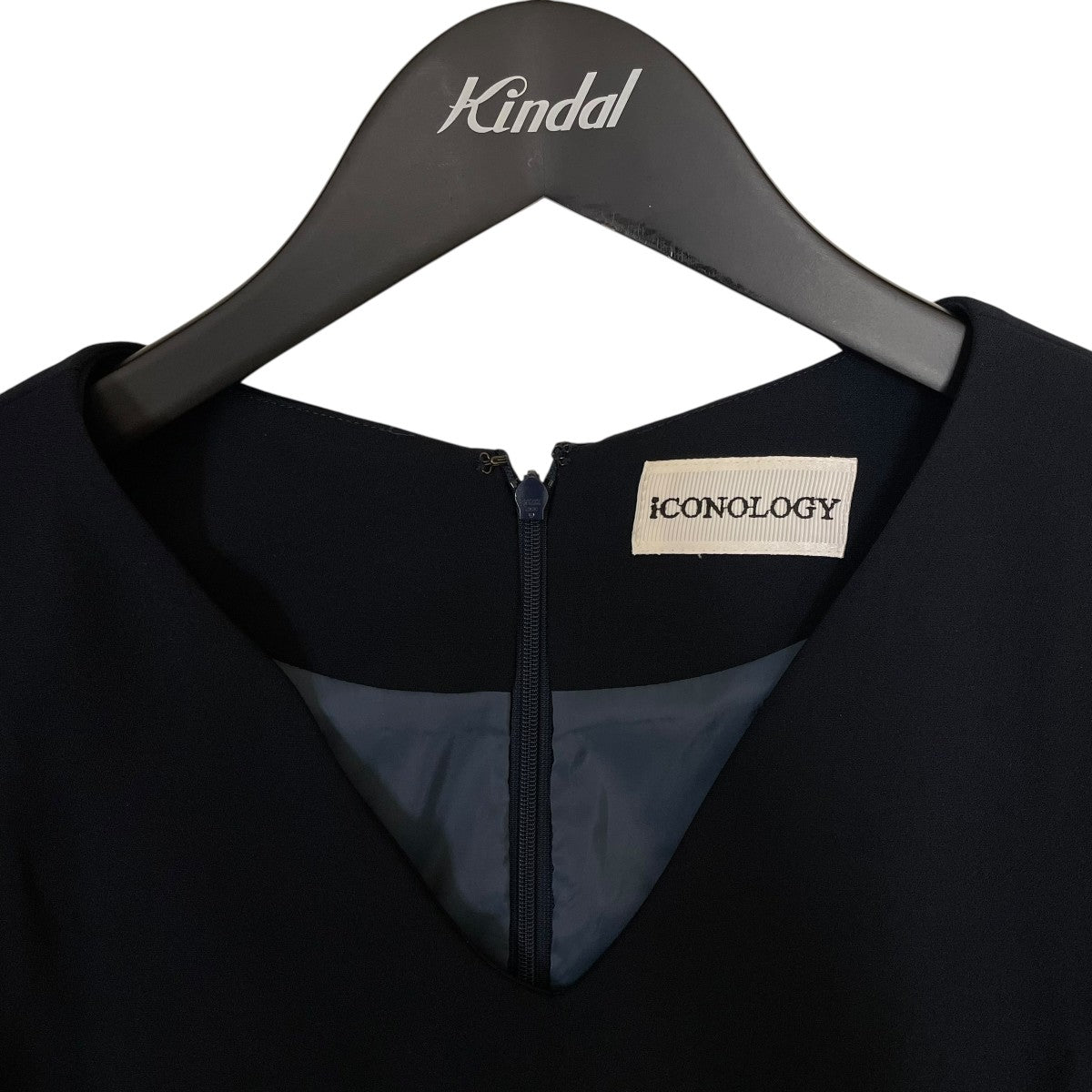 iCONOLOGY(イコノロジー) 白木蓮刺繍長袖ワンピース001-02 001-02