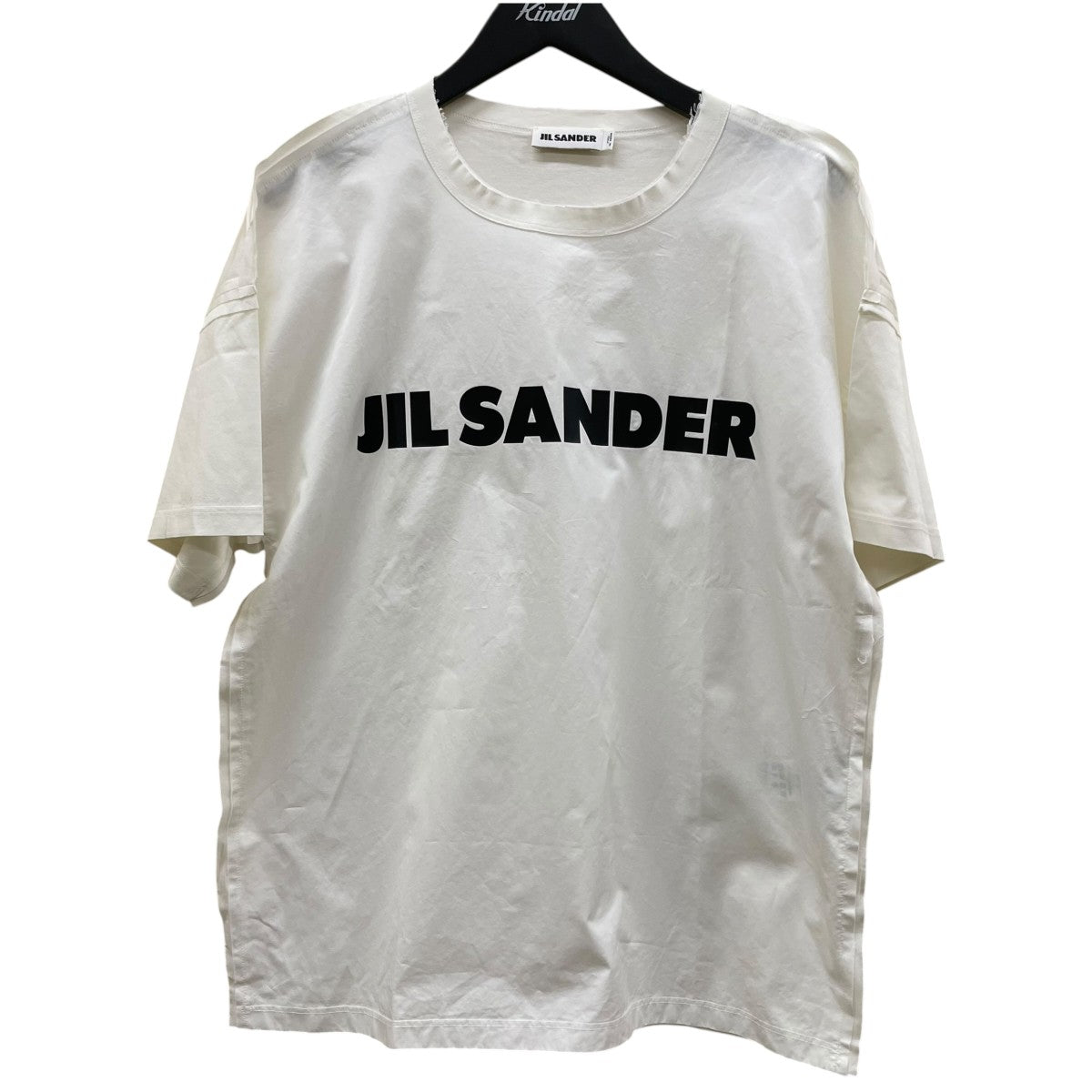 JIL SANDER T-SHIRT CN SSロゴプリント 再構築 半袖Tシャツ コットンTシャツJSPO705060 古着・中古-1枚目のアイテム画像