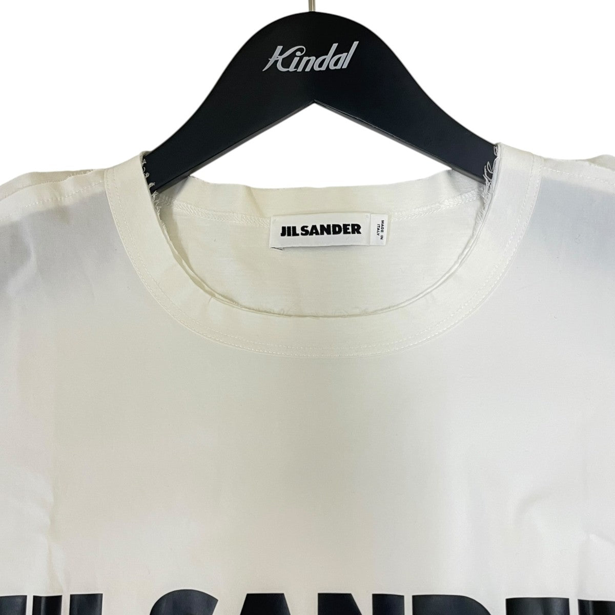 JIL SANDER T-SHIRT CN SSロゴプリント 再構築 半袖Tシャツ コットンTシャツJSPO705060 古着・中古-3枚目のアイテム画像