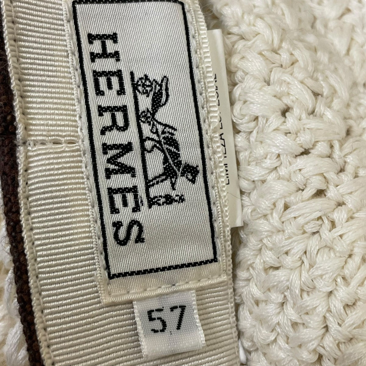 HERMES キャスケット ホワイト S HERMES(エルメス) キャスケット ホワイト サイズ 57｜【公式