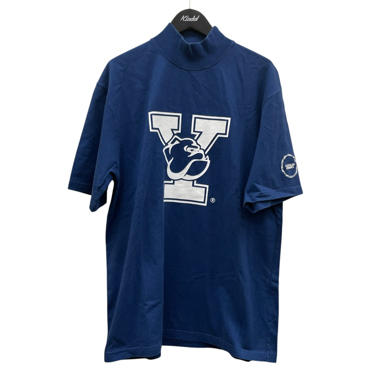 Calvin Klein 19SSOVERSAIZED YALE UNIVERSITYスウェット ハイネック 半袖カットソー91MWTE05 古着・中古-1枚目のアイテム画像