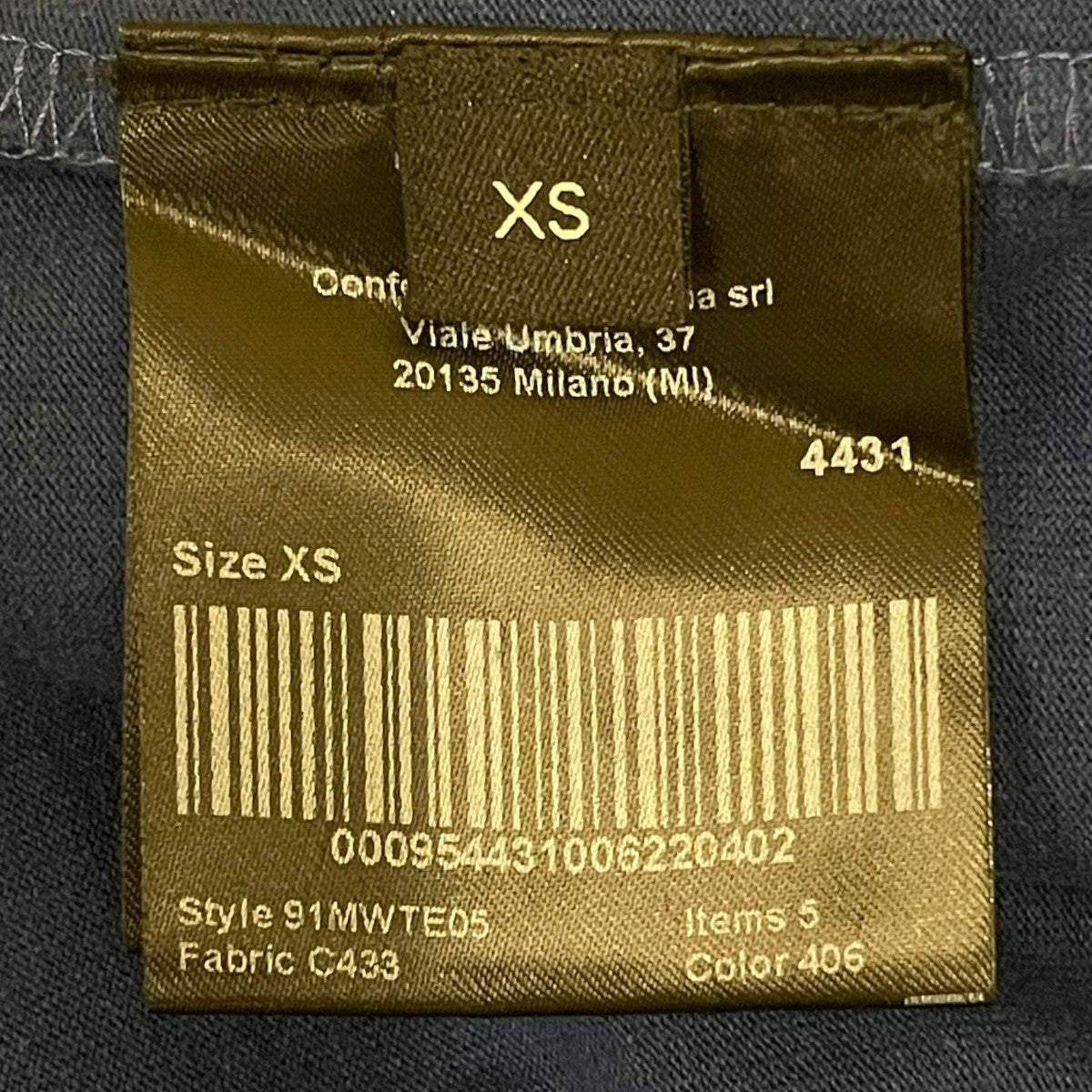 Calvin Klein 19SSOVERSAIZED YALE UNIVERSITYスウェット ハイネック 半袖カットソー91MWTE05 古着・中古-5枚目のアイテム画像
