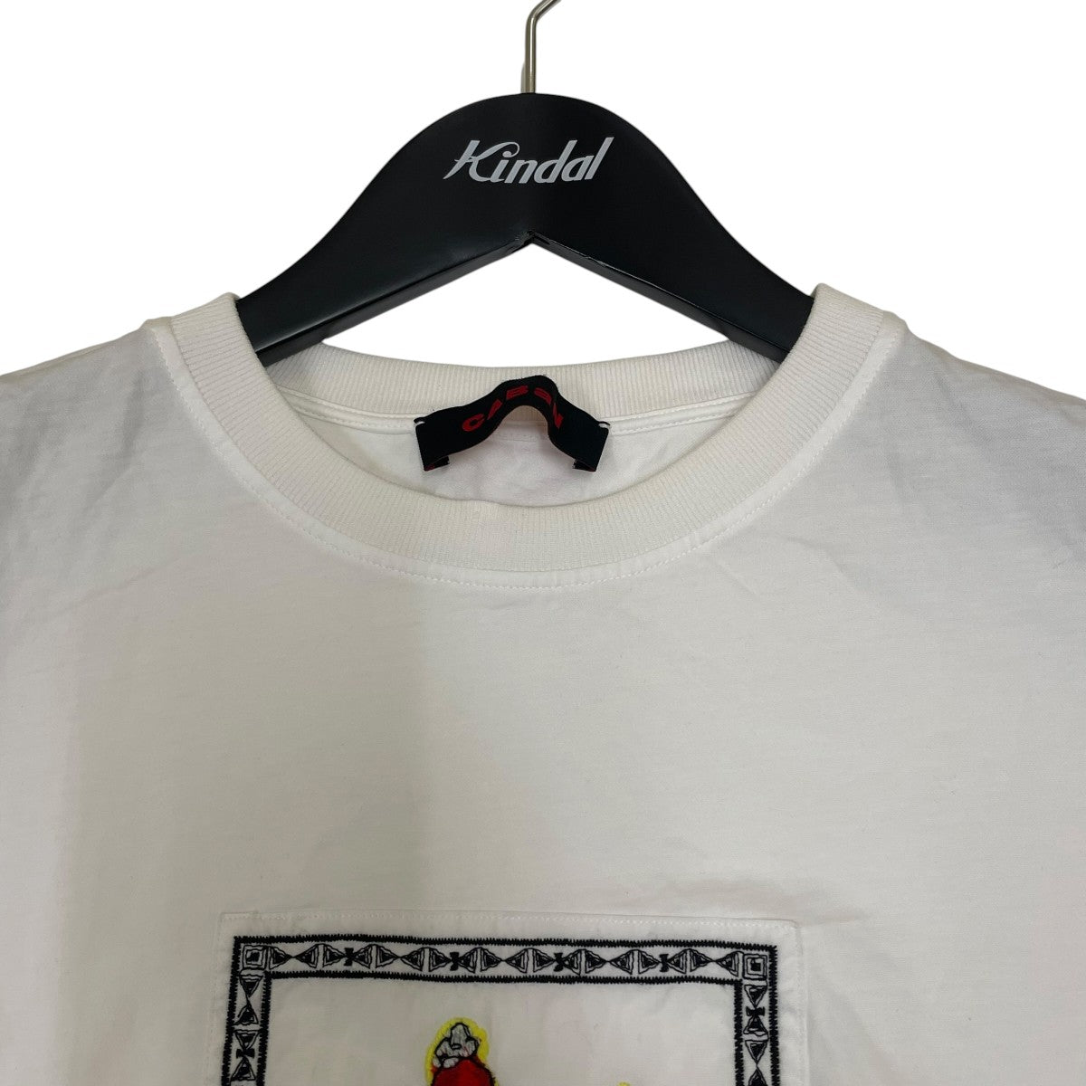 CABaN 24SSスビンコットン ビンテージフラワーエンブロイダリーTシャツ半袖Tシャツ59-03-41-03008 古着・中古-3枚目のアイテム画像